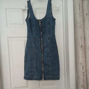 Guess Blue Denim Mini Dress